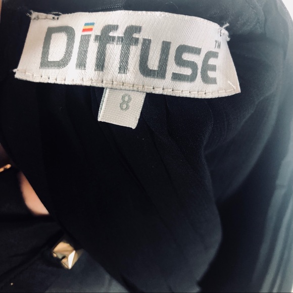 Diffuse - Black Cutout Side Mini Dress - Picture 6 of 7